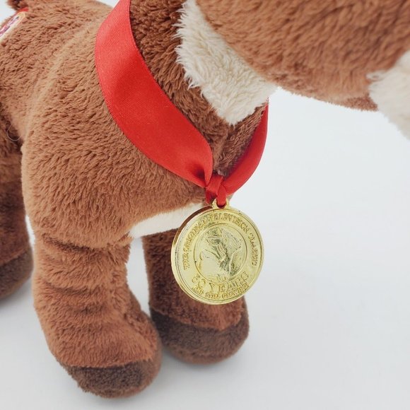 Rudolph the Red Nosed Reindeer Plush Stuffed Toy Dan Dee 50th 10" Tall Christmas - Picture 3 of 8